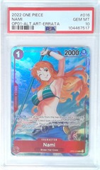 V1934: 2022: Nami: OP01-016: OP01-Alternate Art-Errata: PSA: 10: GEM GT: 104467517